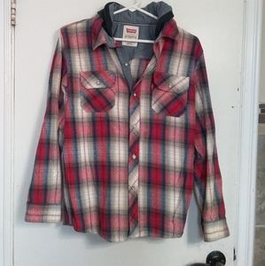 Levi's Flannel Hoodie